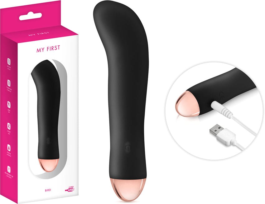 My First Bird | Vibromasseur spécial point G en silicone | Noir