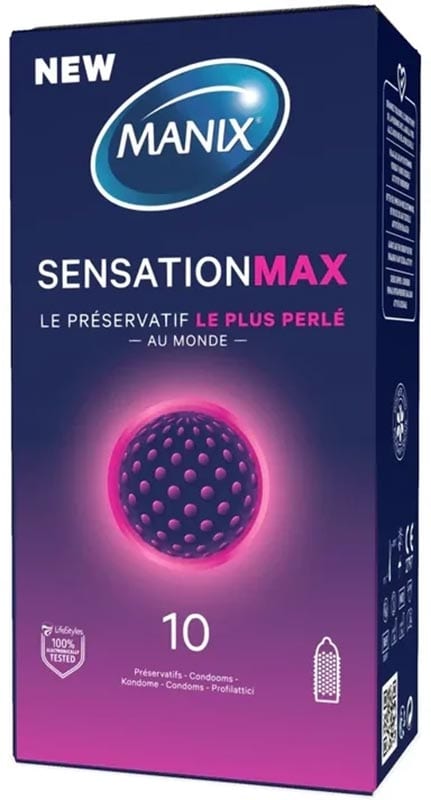 Manix Sensation Max |&nbsp;10 préservatifs les plus perlés au monde