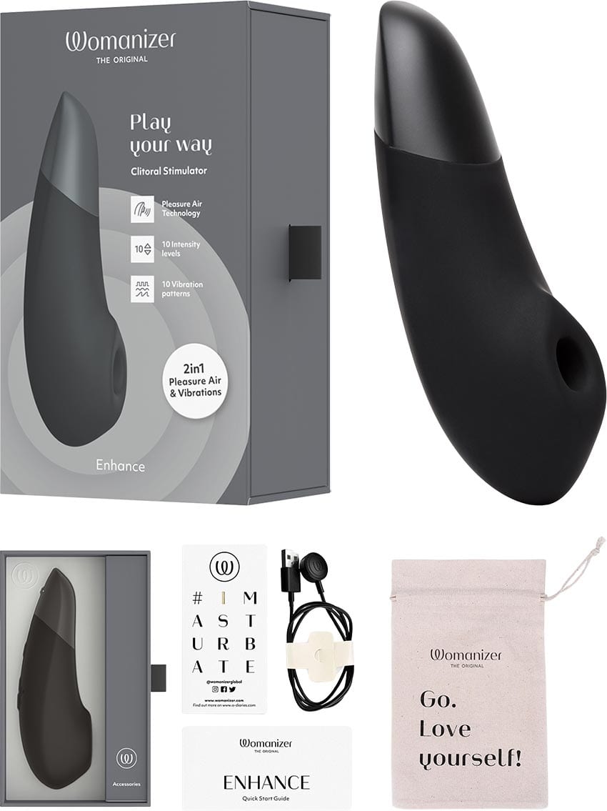 Womanizer Enhance | Stimulateur clitoridien | Vibrations & Pleasure Air