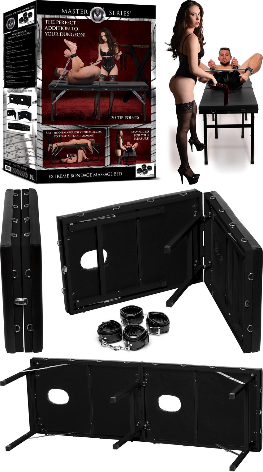 Master Series Extreme Bondage Table | Klappbarer BDSM-Tisch