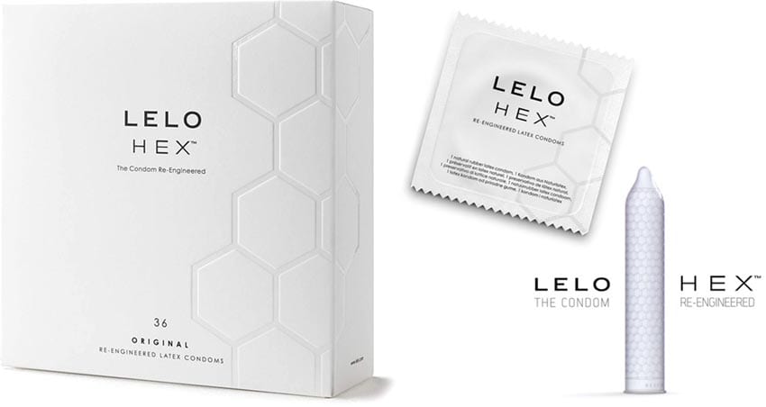 LELO HEX | Préservatif ultra-fin et ultra-résistant | 36 préservatifs
