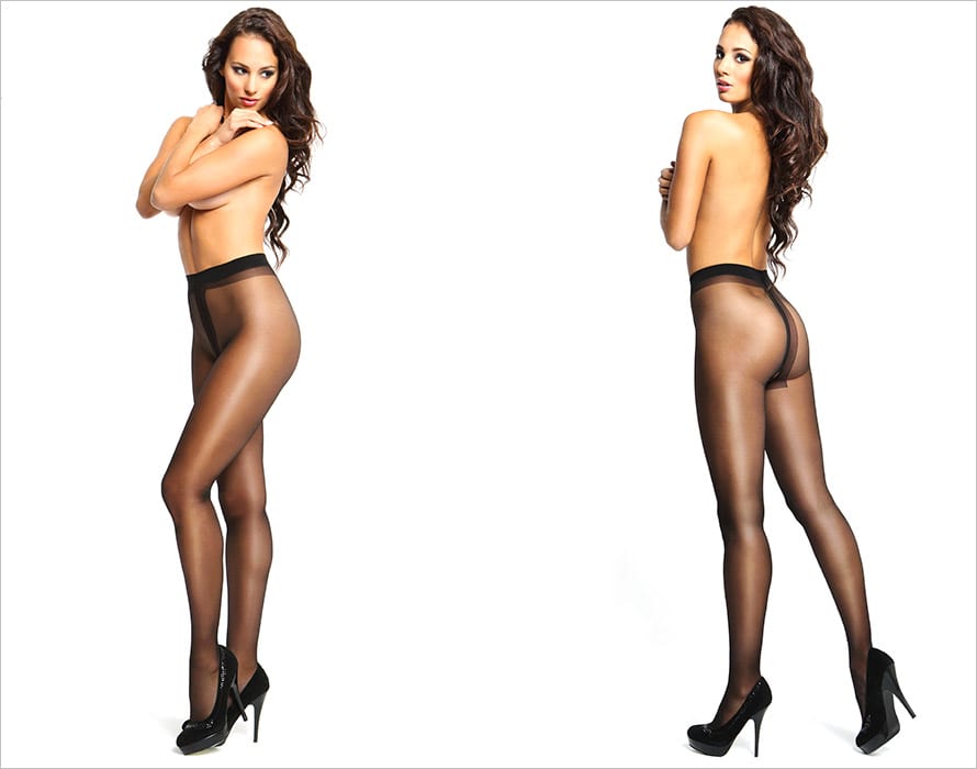 MissO Collant ouvert P101 - Noir