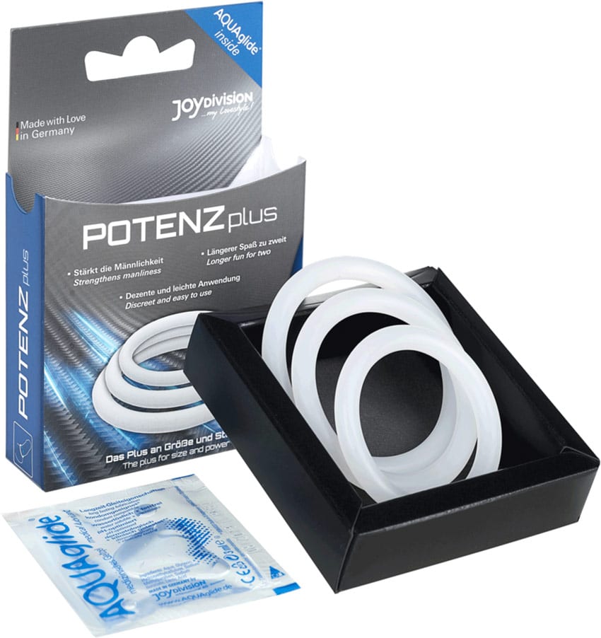 JoyDivision POTENZplus | Set de 3 anneaux péniens en silicone (S/M/L)