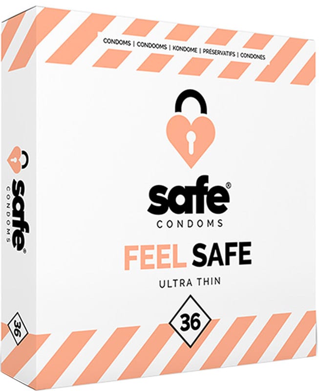 Safe Feel Safe Ultra Thin | 36 préservatifs lubrifiés ultra-fin