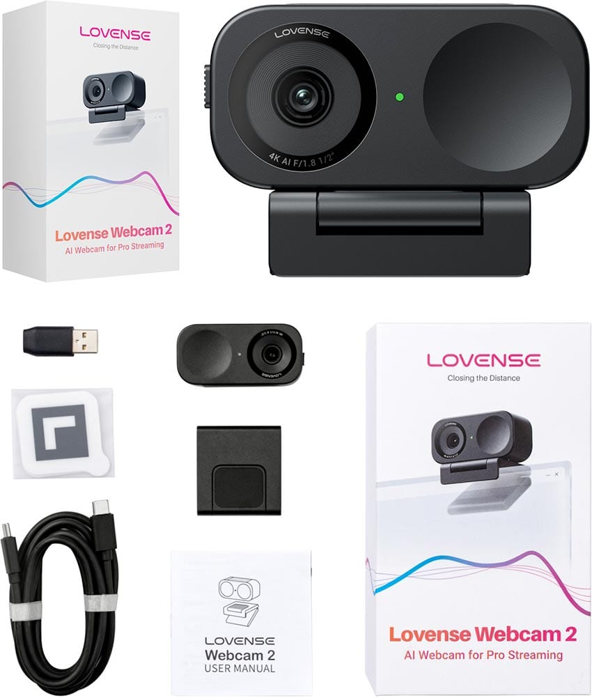 Lovense Webcam 2 | 4K UHD-Webcam für professionelles Streaming