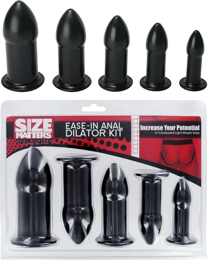 Size Matters Ease-In - Kit de 5 dilatateurs pour la dilatation anale