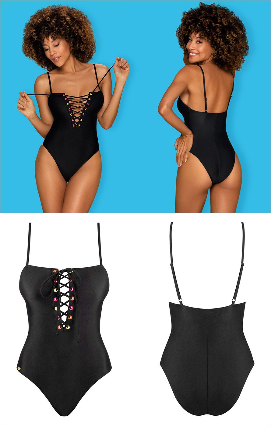 Obsessive Beverelle | Maillot de bain une pièce avec laçage sensuel