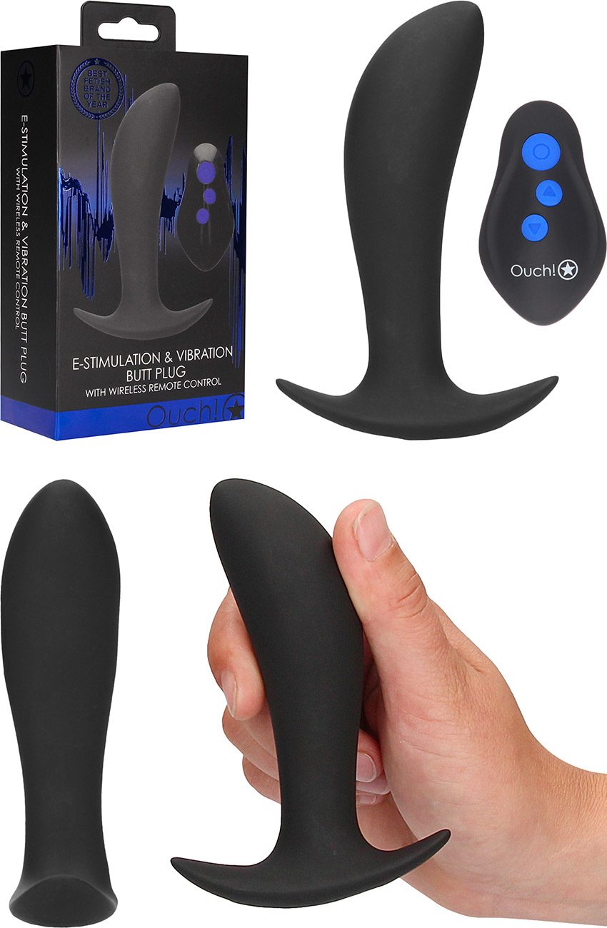 Ouch! | Plug anal électrostimulant et vibrant | 10 modes de vibration