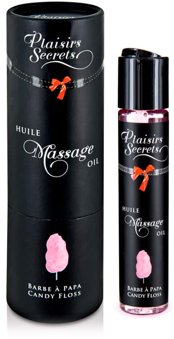 Plaisirs Secrets | Huile de massage comestible | Barbe à papa