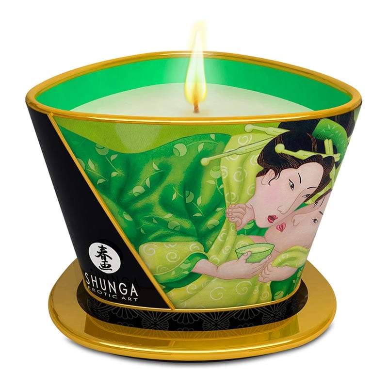 Bougie de massage Shunga Zenitude - Thé vert - 170 ml