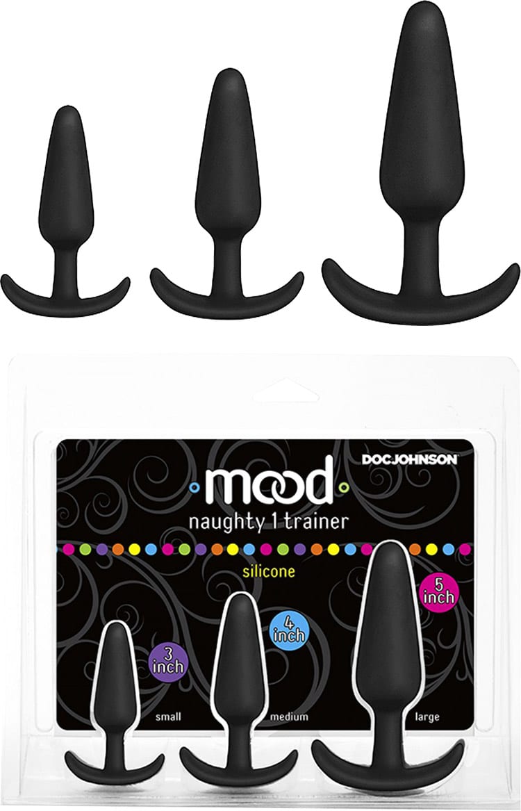 Doc Johnson Naughty Trainer | Assortiment anal de 3 plugs