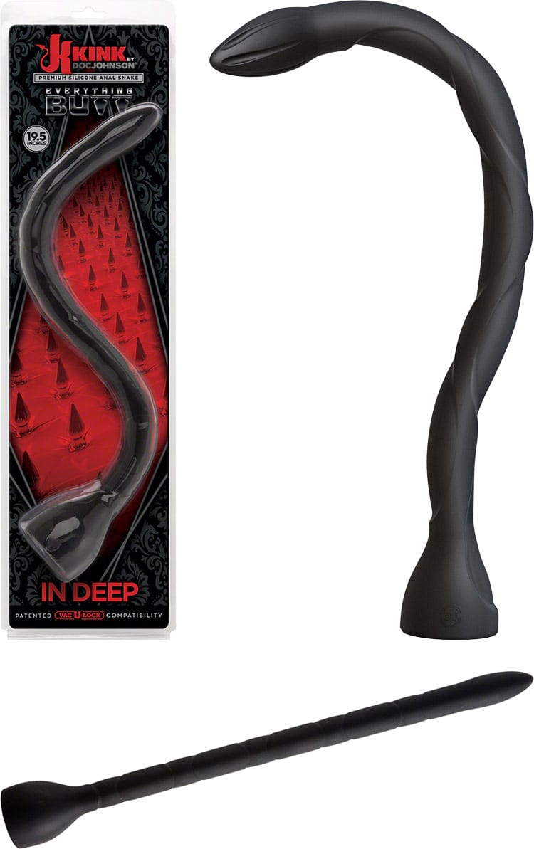 Kink In Deep | Long stimulateur anal en silicone doux et souple