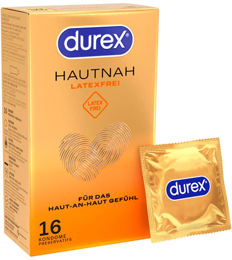 Durex Hautnah | Paquet de 16 préservatifs sans latex