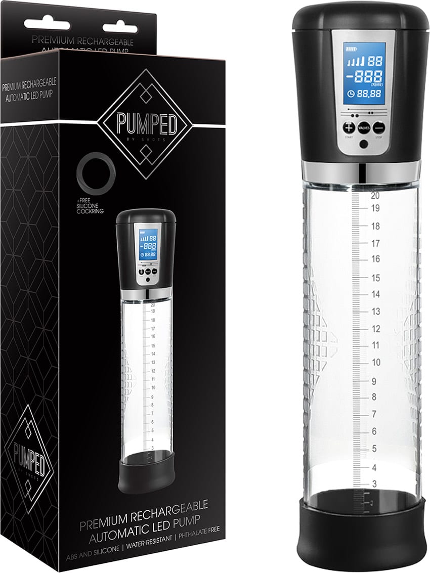 Pumped | Pompe à pénis automatique avec écran LCD