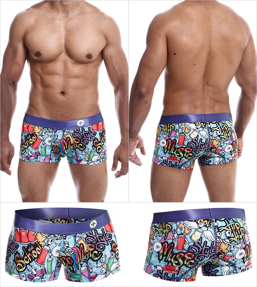 MaleBasics Hipster Trunk | Boxershorts für Männer mit reizenden Tags