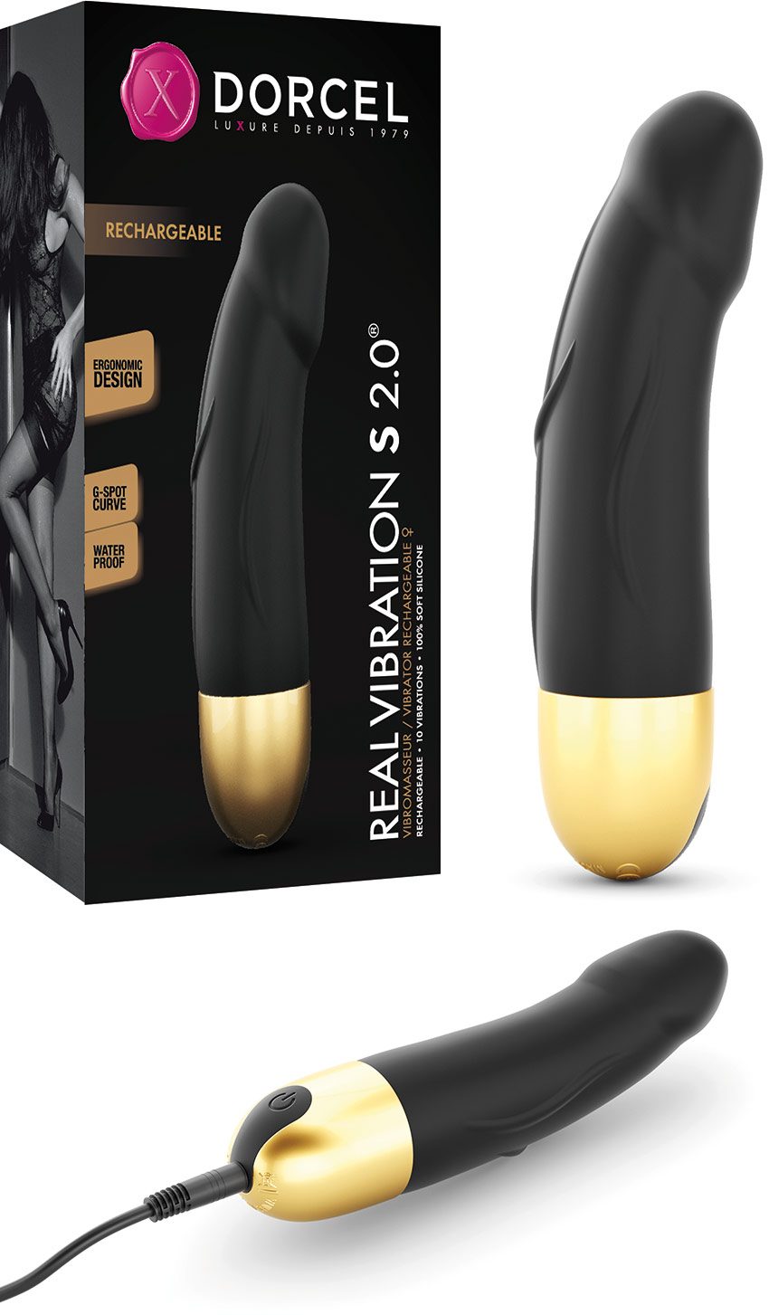 Dorcel Real Vibration S 2.0 | Kleiner realistischer Vibrator | Schwarz