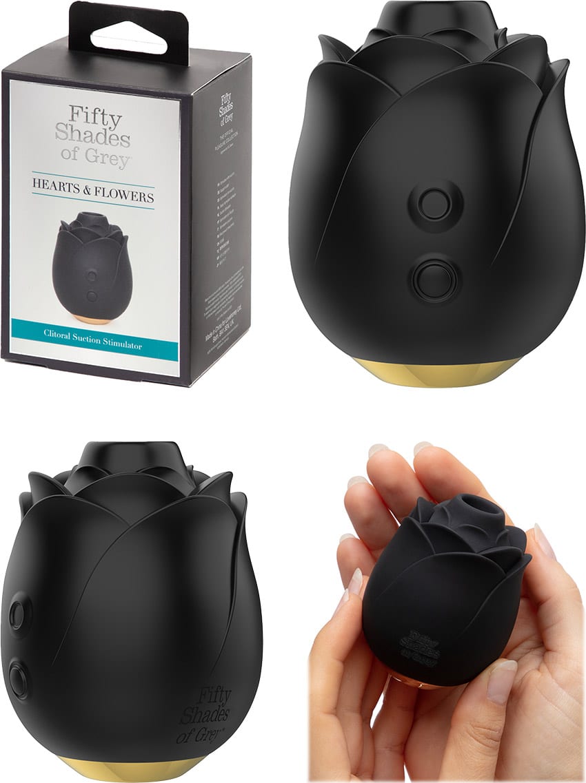 Fifty Shades of Grey Hearts & Flowers | Stimulateur clitoridien