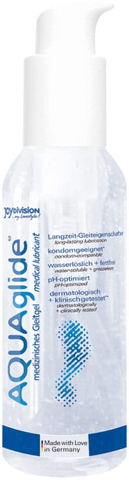 Lubrifiant & gel de massage JoyDivision AQUAglide 2 en 1 - 125 ml