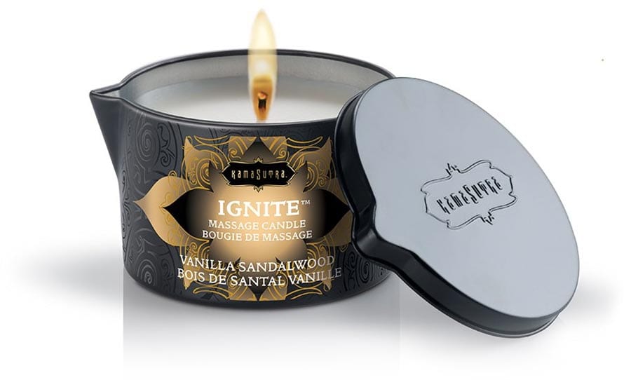 Kamasutra Ignite | Bougie de massage | Bois de Santal vanille