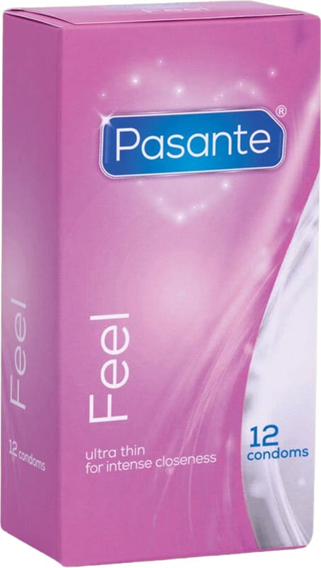 Pasante Feel | Préservatifs super fins en latex | Boîte de 12 pcs