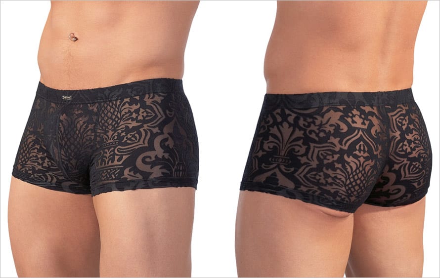 Svenjoyment | Schwarze Boxershorts für Männer mit Tribal-muster