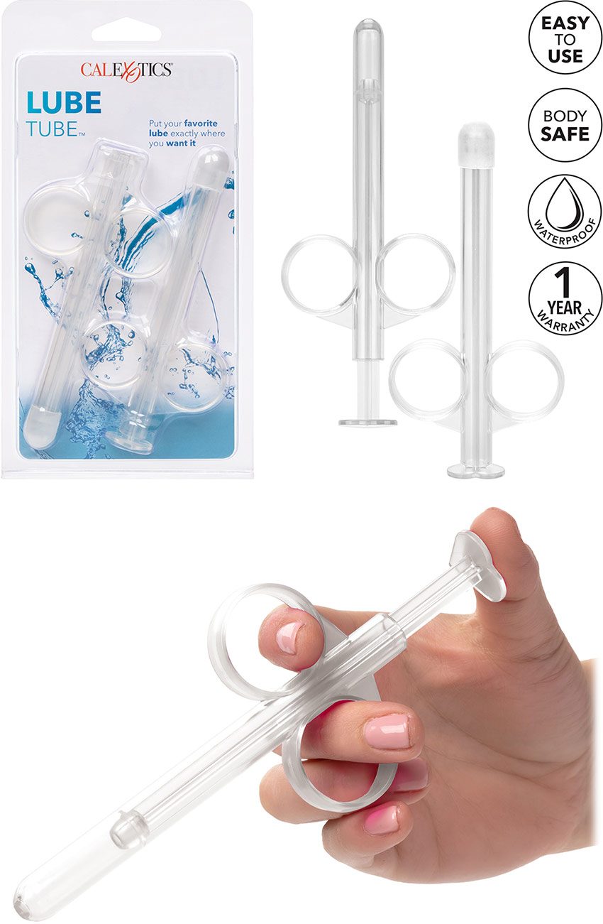 CalExotics Lube Tube. Gleitmittel Spritze, Applikator - Kiss Kiss