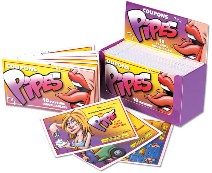 Ozzé | 10 coupons "Pipes" pour 10 fellations inoubliables