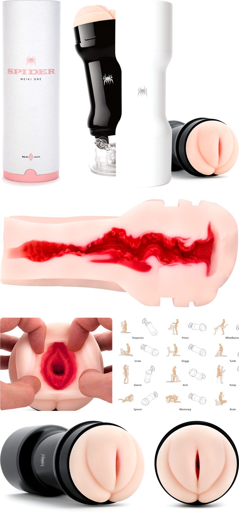 Spider Meiki One | Realistischer japanischer Masturbator | Vagina