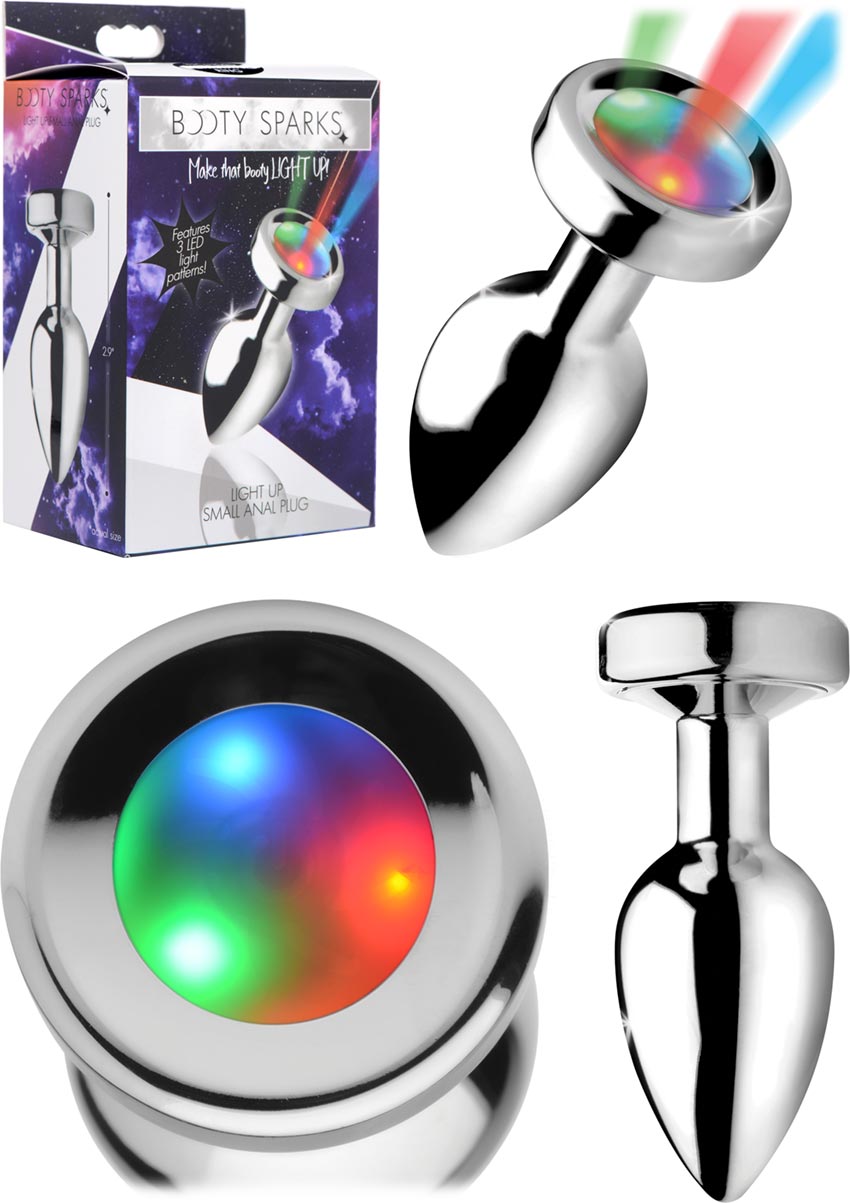 Booty Sparks Light Up | Plug anal terminé des LED colorés | S