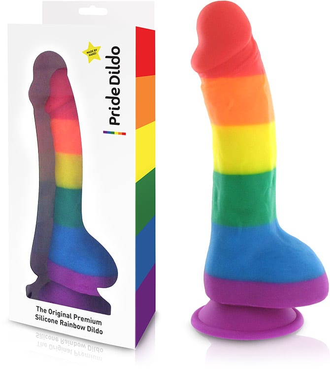 Pride Dildo avec testicules