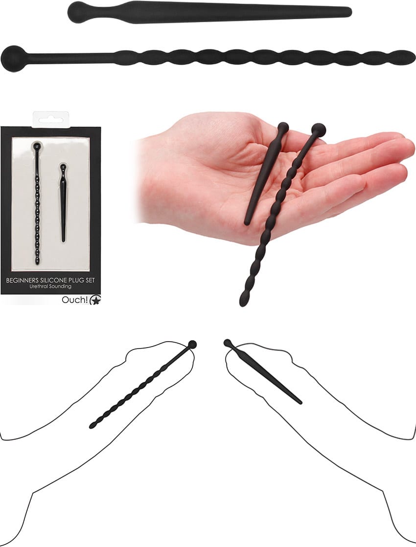 Ouch! | Harnröhrenplugs aus Silikon | Ideal für Anfänger