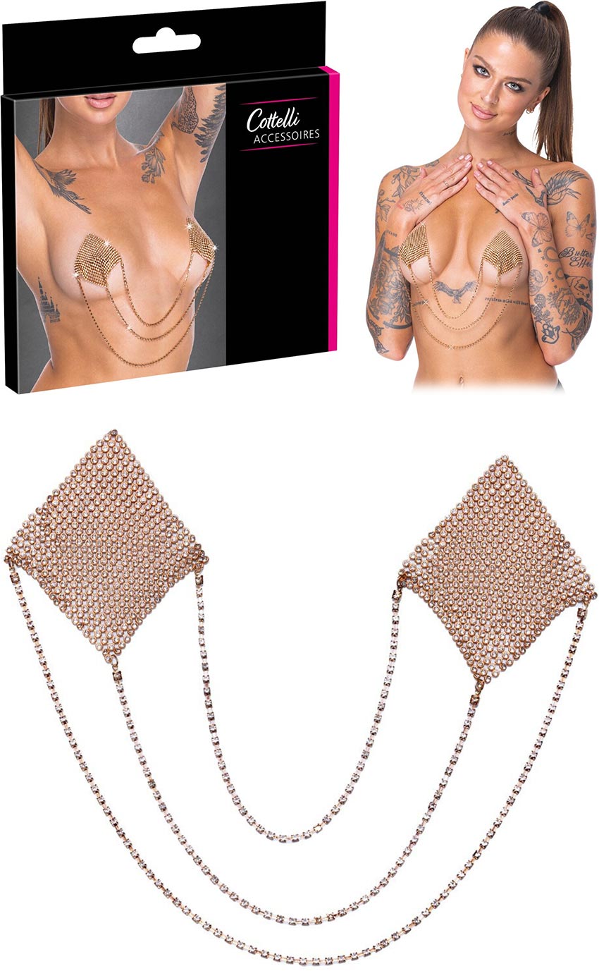 Cottelli Accessoires 078 | Paire de cache-seins érotiques pour tétons