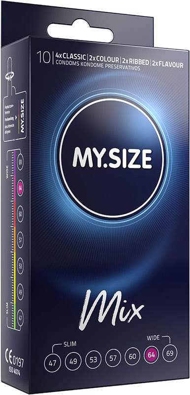 My Size Mix | Taille 64 | Mix de préservatifs avec taille spécifique