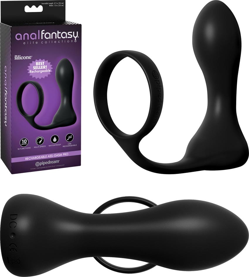 Anal Fantasy Ass-Gasm Pro | Vibrierender Penisring und Analplug