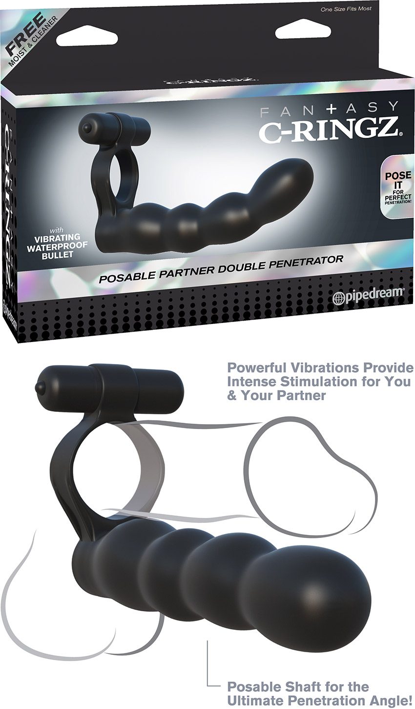 Fantasy C-RingZ | Vibrierender Penisring für Doppelpenetration