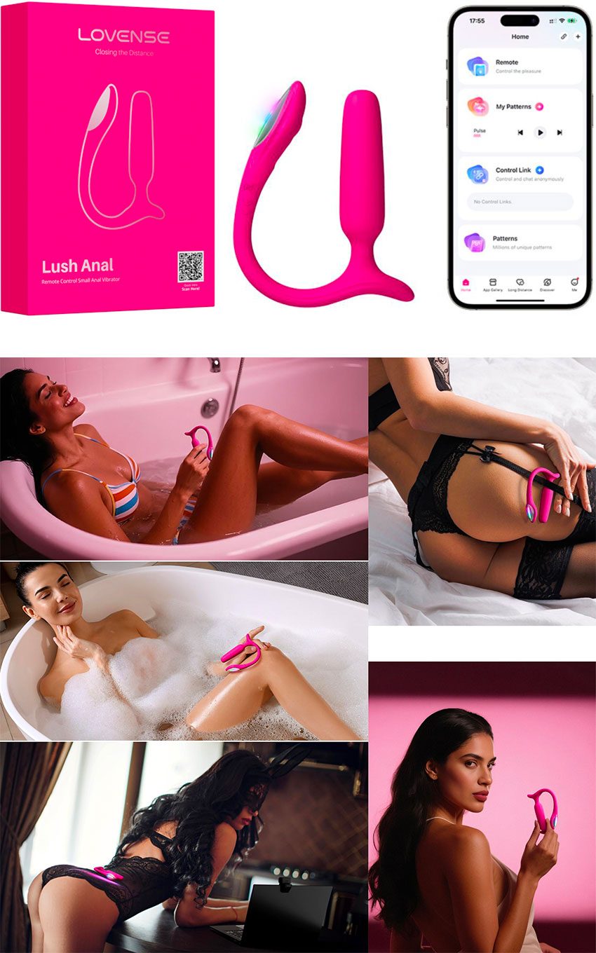 Lovense Lush Anal | Sextoy contrôlable à distance | Partout dans le monde
