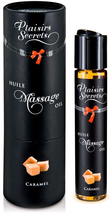 Plaisirs Secrets | Huile de massage comestible | Caramel