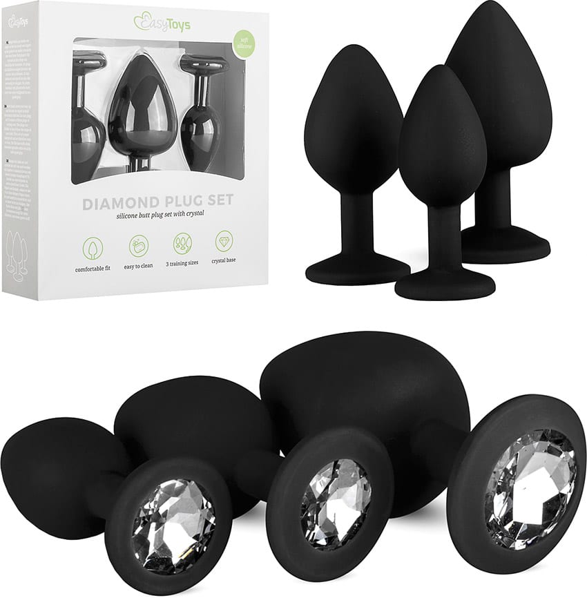 EasyToys Diamond Plug | Elegantes Analsortiment mit 3 Plugs