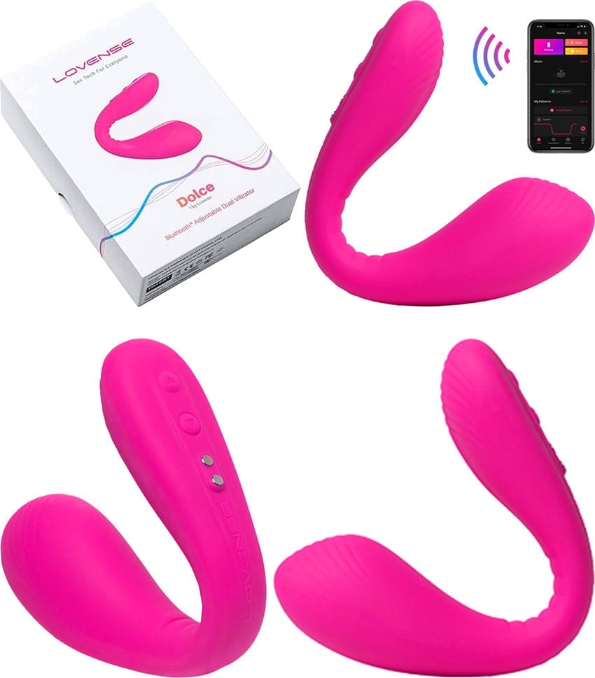 Lovense Dolce | Double stimulateur vibrant | Point G et clitoris