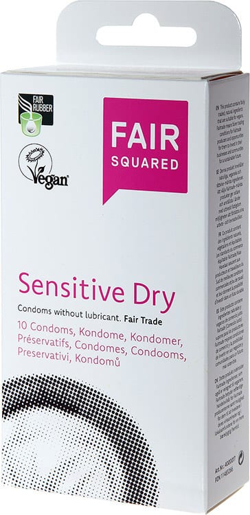 Fair Squared Sensitive Dry | Préservatifs sans lubrifiant | 10 pces