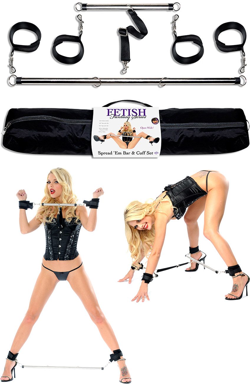 Fetish Fantasy Spread 'Em | Abstandshalter mit Befestigungselementen