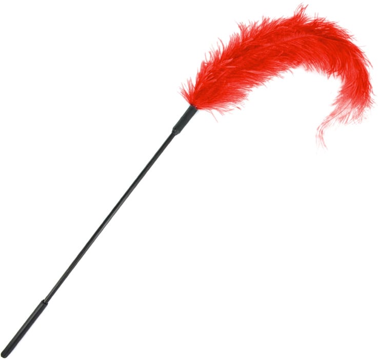 Tickler Plume d'Autruche - Rouge