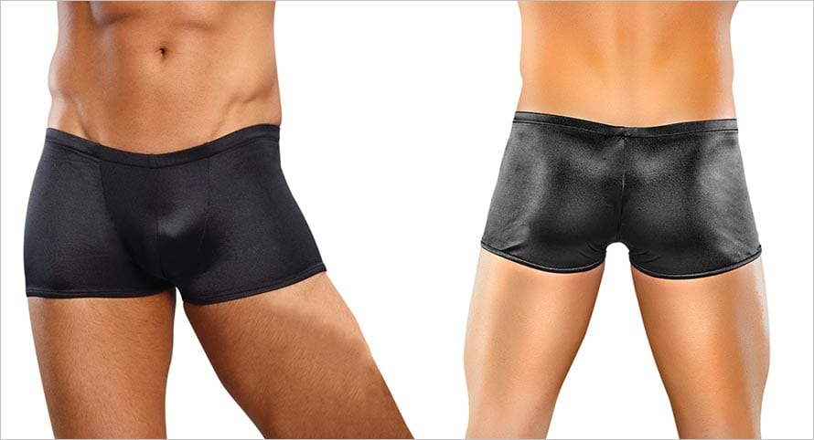 Male Power Lo Rise Pouch | Short moulant en tissu satiné