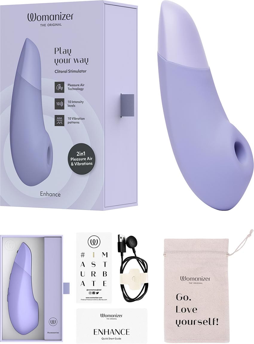 Womanizer Enhance | Stimulateur clitoridien | Vibrations & Pleasure Air