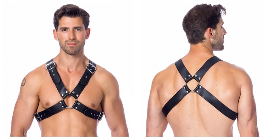 Rimba | Harness für Männer aus echtem Leder (einstellbar) - (M/XL)