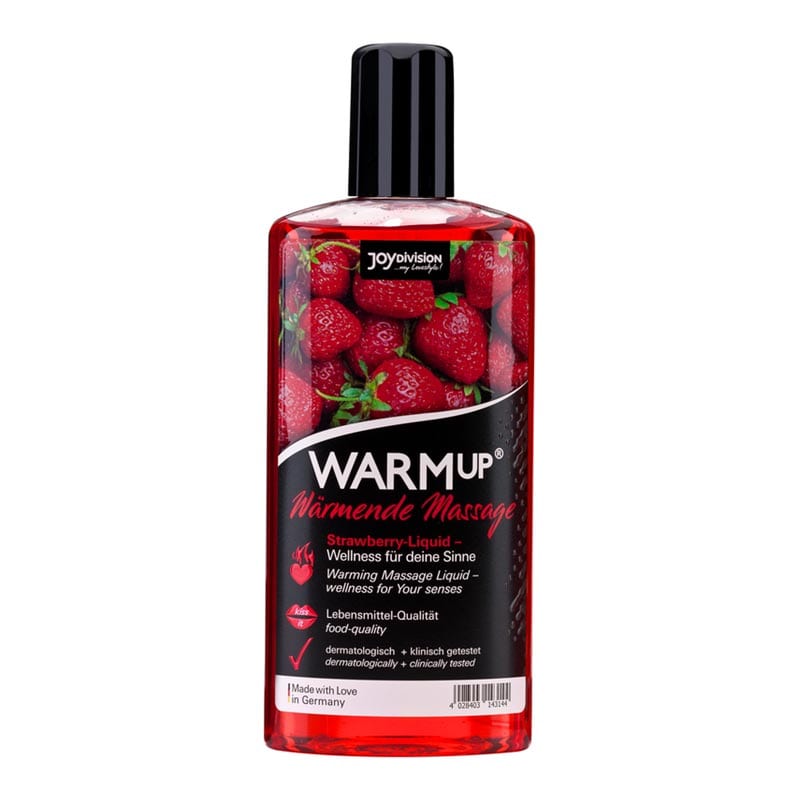 JoyDivision WARMup | Huile de massage chauffante à la saveur de fraise