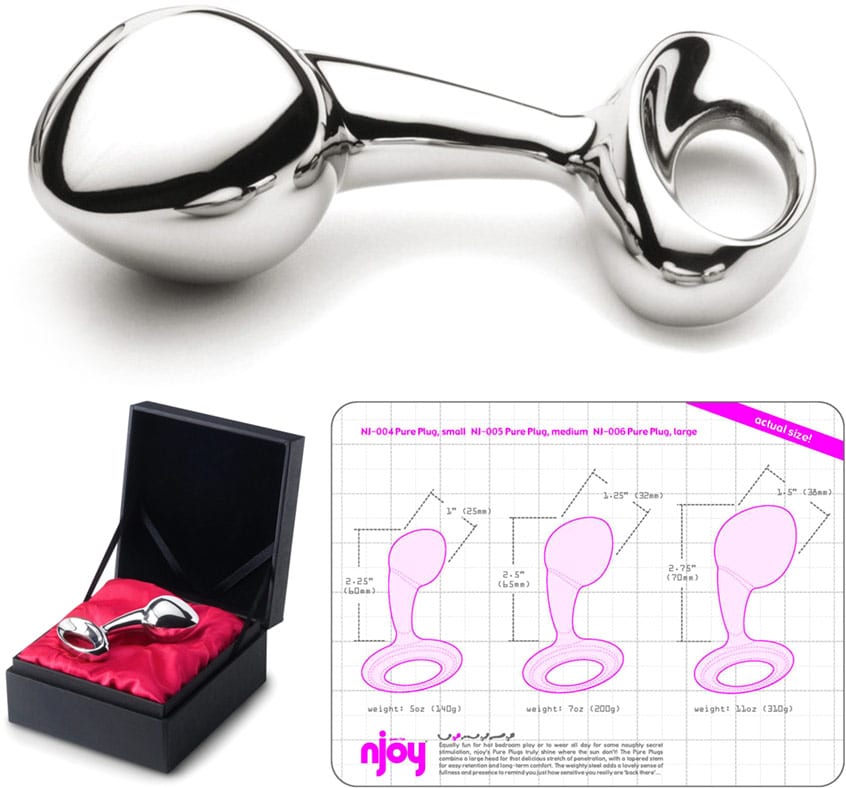 Njoy Pure Plug Medium | Plug en acier chirurgical de taille moyenne