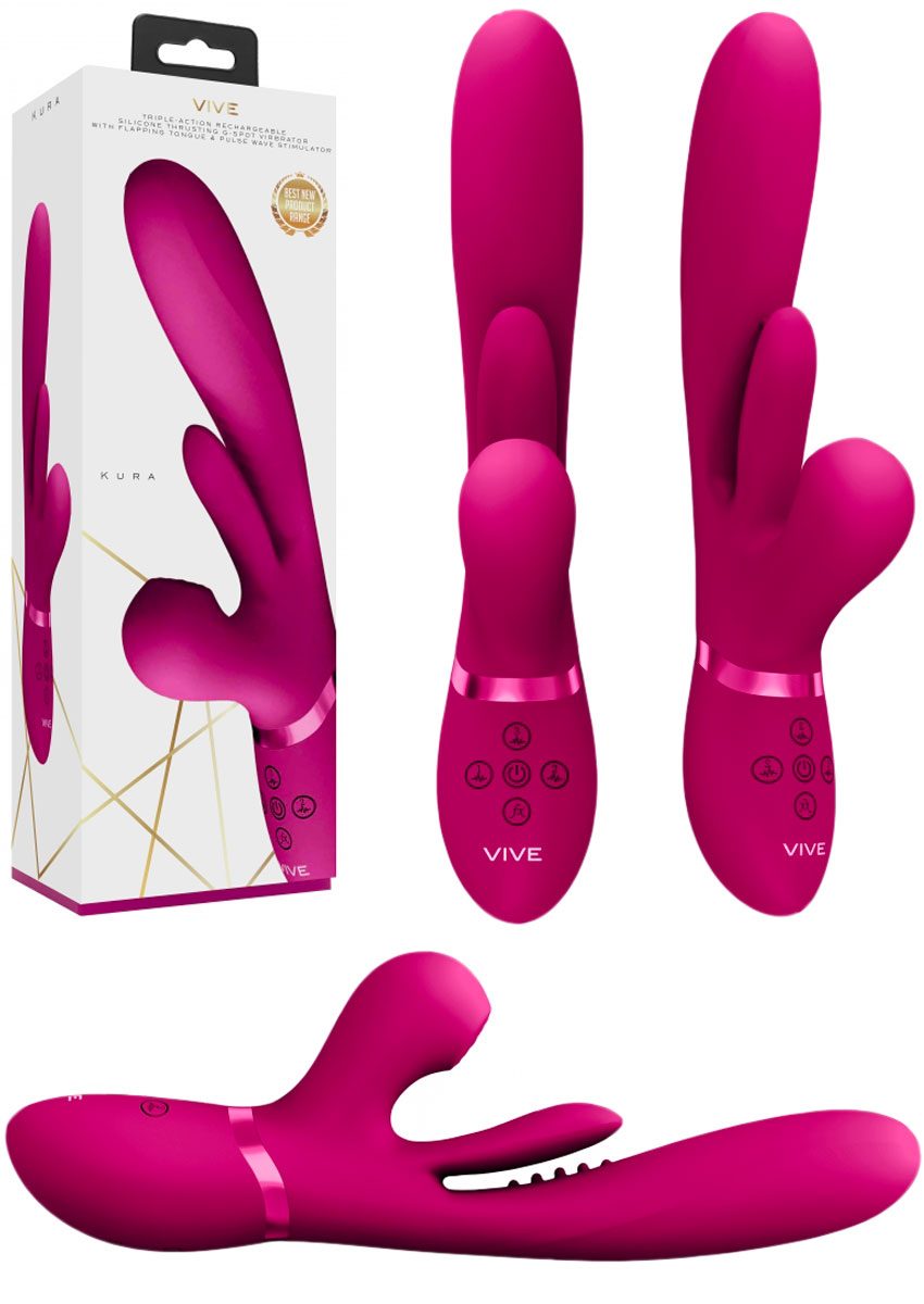 Vive Kura | Vibromasseur rabbit offrant vibrations et pulsations