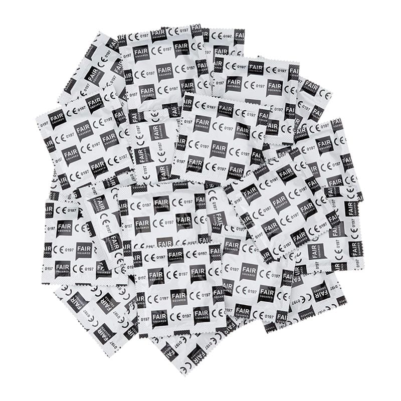 Fair Squared Original | Packung mit 100 Kondomen Vegan & Fair Trade