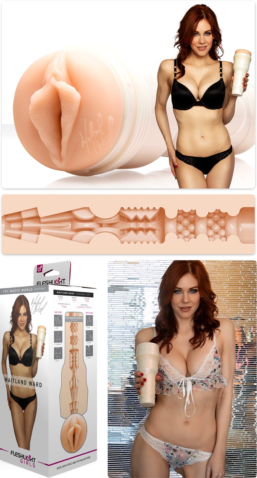 Fleshlight Maitland Ward Toy meets World | Masturbateur | Vagin